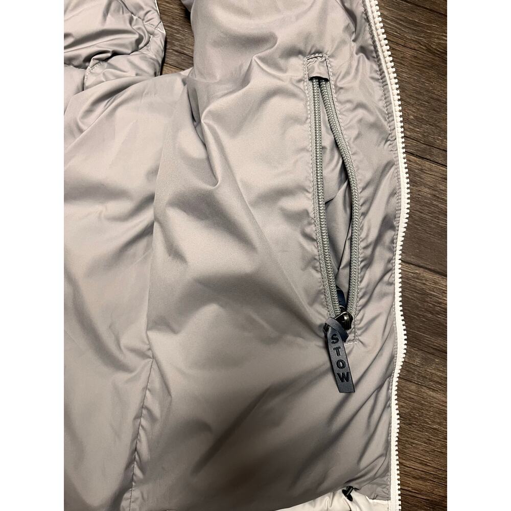 The North Face 700 Down Nuptse Vest Women M White Goose Puffer Y2K Gorpcore - Picture 12 of 15